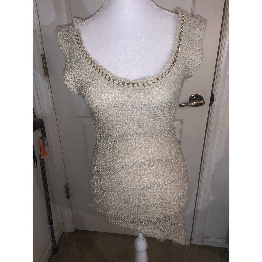Y2k Xoxo Crochet Woven Top/ Dress